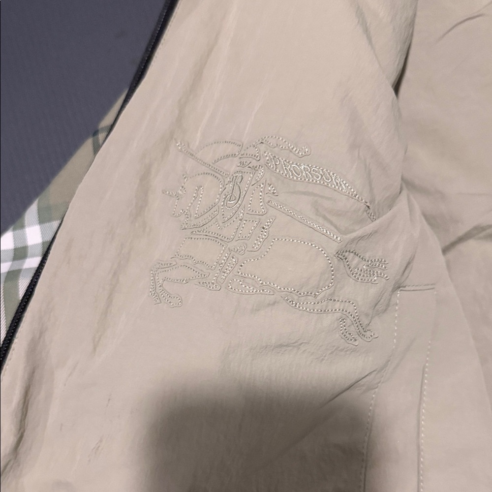 Burberry Green Plaid Utility Jacket - Picture 3 of 8